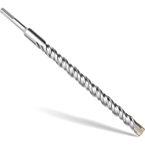 Foret SDS Plus 20mm x 300mm,avec 4 taillants en carbure et double vis, pour béton, pierre naturelle (1/5)
