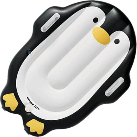 Tragbares, niedliches Pinguin-Surfbrett mit Griff, aufblasbares Surfbrett für Jungen und Mädchen, für Schwimmbad, See, Wasserpark im Freien (1/5)