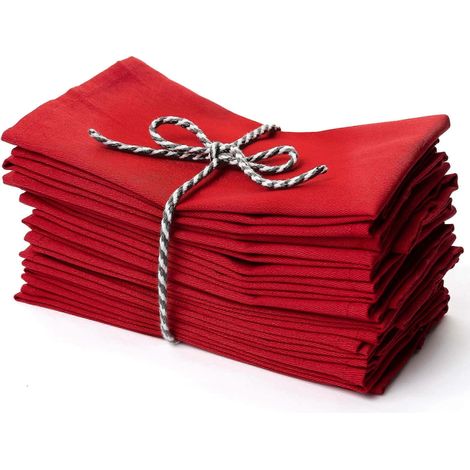 Serviettes en tissu pour la cuisine, dessous de plat en lin vert (1/5)