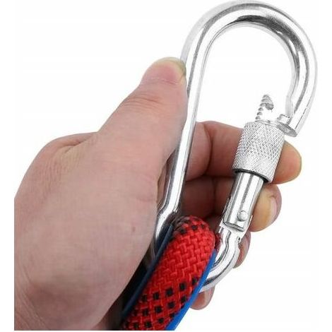 Ulisem Kletterseil, geflochtenes Seil, Wäscheleine, Kletterseil, 10 Meter, Schwarz, 12 mm (1/4)