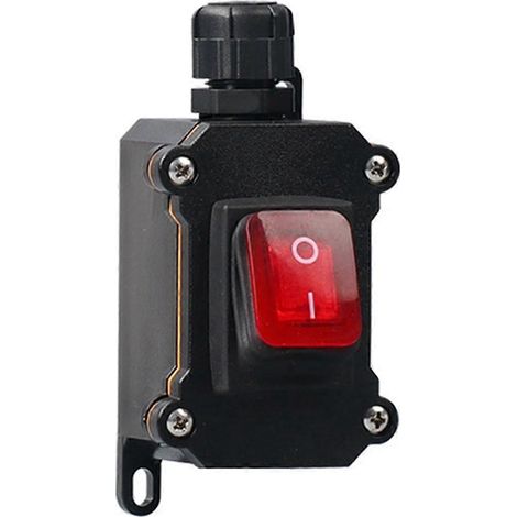 Interrupteur à bascule étanche IP68 pour bateau, 12-24 V, 30 A, avec bouton marche/arrêt et témoin lumineux LED. (1/5)