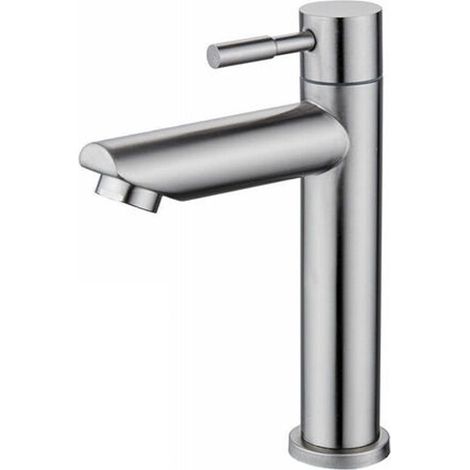 Kaltwasser-Waschtischarmatur – Kupferkorpus – Chrom-Finish – Durchflussrate 9 l/min – Keramikkartusche – Abnehmbarer Strahlregler – 1-teilig (1/5)
