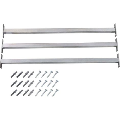 Barres de sécurité réglables pour fenêtres (lot de 3), protection métallique, barrière intérieure, barre de sécurité extensible pour fenêtres, 71 à 120 cm