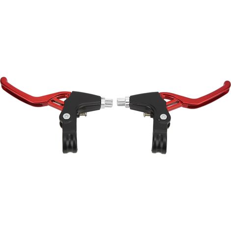 Levier de frein pour vélo en alliage d'aluminium, facile à installer, pour VTT et vélos pliants, couleur rouge (1/5)