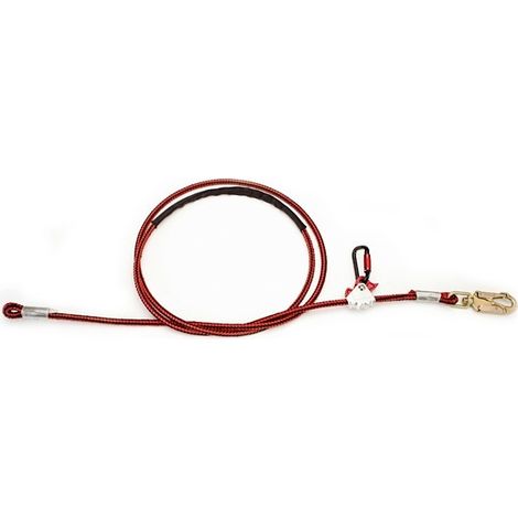 Longe De Sécurité De 4 Mètres En358 En Polyamide Et âme Acier Et Diamètre 10mm. Avec Crochet Forgé D'ouverture 19mm En362, Antic