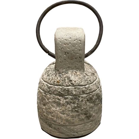 Cale-porte pierre et anneau métal 15x15x25cm (1/3)