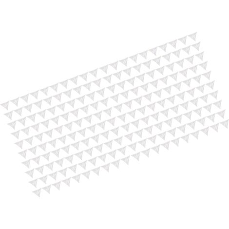 Protège-coins triangulaires transparents anti-chocs anti-poussière, lot de 200, pour tables, escaliers, placards, tiroirs et meubles. (1/5)