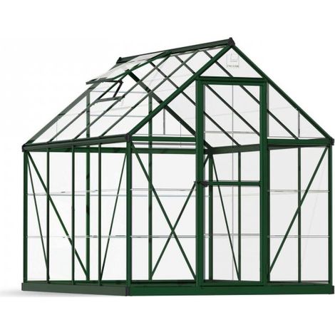 Greenhouse Harmony 6X8 - Polycarbonate - L247 x W185 x H208 - Green