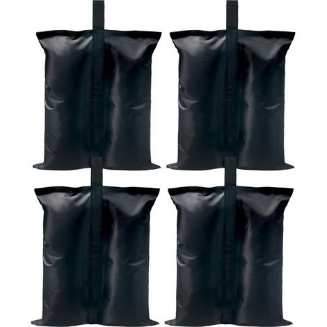 Lot de 4 sacs de poids pour n'importe quelle tente, tonnelle (convient aux pieds de 15 mm à 50 mm) et abris de camping, parasol de sport, trampoline. (1/5)