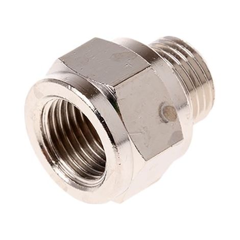 Adaptateur droit fileté Legris LF3000 vers G 1/8 Femelle G 1/8 Mâle ( Prix pour Paquet de 5 )