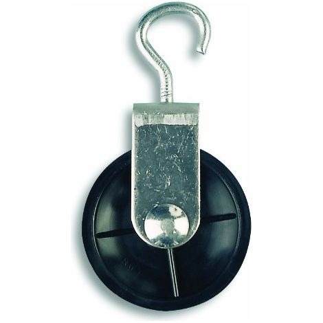 Chapuis VPCL2 Puleggia con gancio - Acciaio zincato - 10 kg - Rotella diametro 40 mm - Per corda di diametro 6 mm