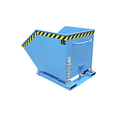 Cubeta volcable para virutas  capacidad 600 litros  azul