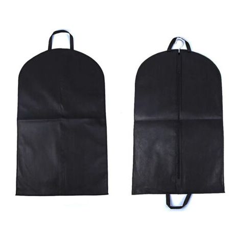 Housse à vêtements avec cintre, noire, 60 x 120 cm, 2 pièces Housse à vêtements, housse de protection pour vêtements (1/5)
