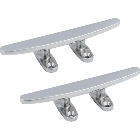 Taquets de Quai de Bateau en Acier Inoxydable 316, 2 pièces, 5 Pouces, 6 Pouces, 8 Pouces, Vernis Miroir, Bateau Marin, Yacht, Base Ouverte, Taquet de Pont(6inch(150mm)) (1/5)