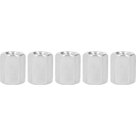 Sechskant-Kupplungsmuttern M12x1,75, 5er-Pack, Länge 25 mm, Edelstahl 304, für Gewindestangen, Bolzen und Maschinenschrauben. (1/5)