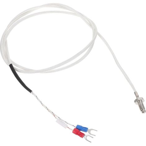 Sonde de Température avec eur Fileté Thermocouple K Type Mini M6 Alliage Nickel-chrome et Gaine Isolante Haute Température pour Fours Industriels et Tuyaux (1/5)