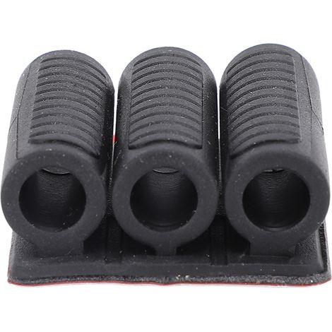 Lot de 4 étuis porte-embouts caoutchouc adhésifs 1/4 pouce support fixation pour visseuse perceuse électrique (1/5)