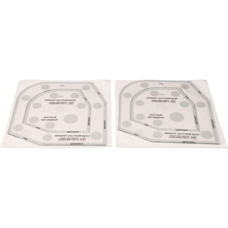Set mit 2 Acryl-Schalenschablonen, elegantes Schnittmuster für Wohnaccessoires, handgefertigte Bastelarbeiten