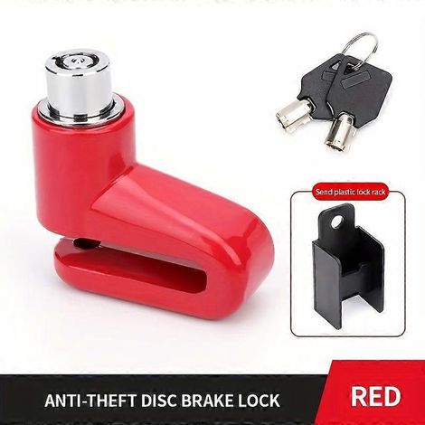 Antivol de disque de frein 7 mm, antivol de sécurité robuste pour moto, scooter et vélo, mécanique sans pile (1/5)