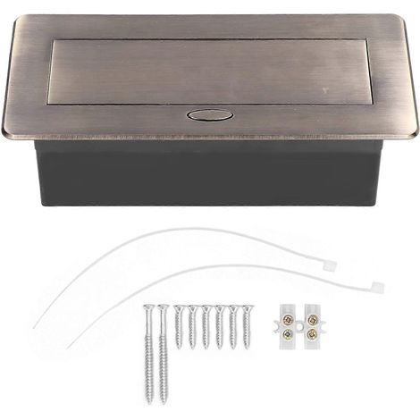 Doppelsteckdose mit zwei USB-Anschlüssen (250 V), langsam ausklappbar, versteckt, für Büro und Zuhause