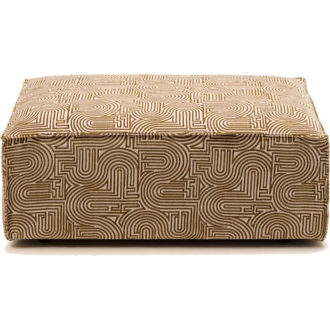 Pouf en Revêtement en chenille bicolore DYONIS (1/4)