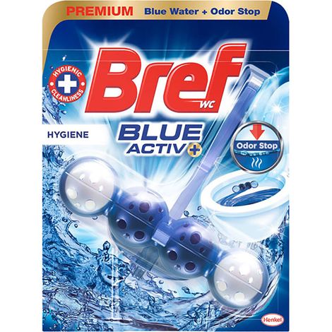 Bref Blue Activ Floral Toilet Basket (2 Stück), Badreiniger für eine immer saubere und frische Toilette, Badreiniger de mit Anti-Kalk-Formel, die Schmutz entfernt.