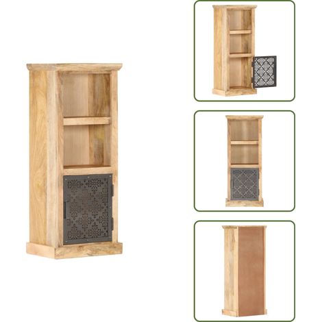 Buffet avec porte 45x32x110 cm Bois de manguier solide - Buffet - Buffets - Buffet Haut - Armoire Latérale (1/5)