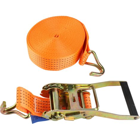Sangles d'arrimage de voiture de 15M, robustes, résistance de 6613.86 lb, crochets à Double rangée, tendeur de fixation pour remorque de camion, regroupement de marchandises (1/5)