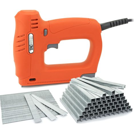Tacwise 1703 140EL Pro Graffatrice/Chiodatrice Elettrica Brad con 5.000 Punti e 2.000 Chiodi, utilizza Graffette tipo 140 e Chiodi tipo 18G