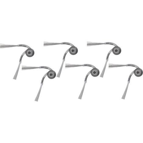 Kit de repuesto de cepillo lateral antienredos - Paquete de 6 - Para aspiradoras robot Roborock Qrevo Curv, Qrevo Edge, P20 PRO, G30 y G20S Ultra (1/5)