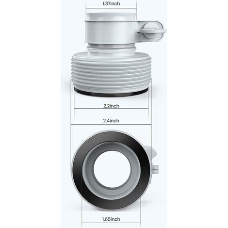 Intex - 29061 -Lot de 2 adaptateurs 32-38mm