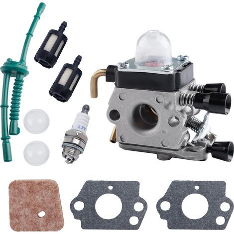 E-RFSEY Komplettes Vergaser-Reparaturset kompatibel mit STIHL FS45C/FS45L/FS55C/FS55T/FC55/KM55R/HL45 - 10 Hochleistungs-Vergaser-Ersatzteile (einfache Montage) (1/5)