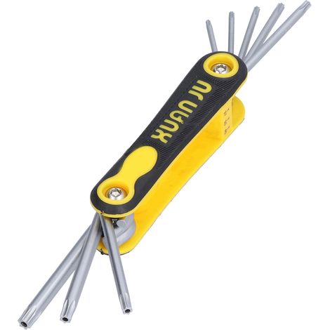 Set mit 8 klappbaren Sternschlüsseln, Taschenkombination, SK-289 tragbares Reparaturwerkzeug, Mehrzweckschraubendreher, kompaktes Werkzeugset. (1/5)