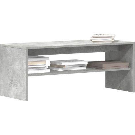 TV-Schrank Betongrau 100x40x40 cm Holzwerkstoff