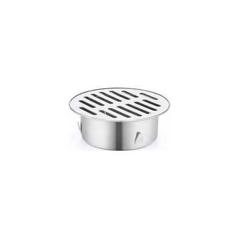 Siphon De Sol Rond en Acier Inoxydable, Grille De Goutte, Filtre Anti-Encrassement, Outils De Maison pour Balcon, Cour,Siphon De Sol pour Toit, Terrasse, Jardin ExtéRieur (ø110 mm) (1/5)
