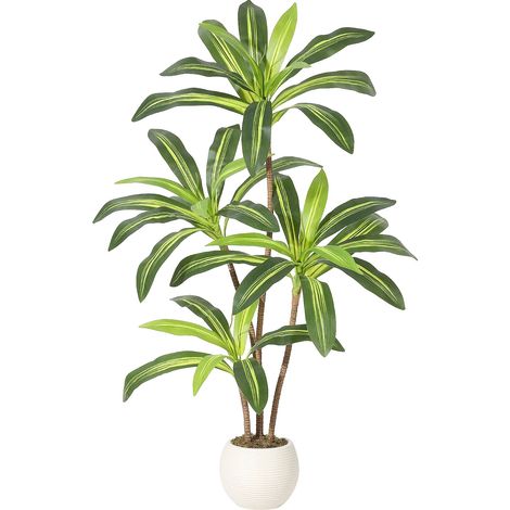 Pianta di dracena artificiale, design realistico, altezza regolabile fino a 120 cm (1/2)