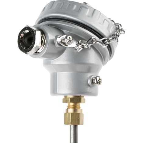Thermocouple type K Ø 6mm, L 200mm, +1100°C max à Câble ( Prix pour 1 ) (1/3)