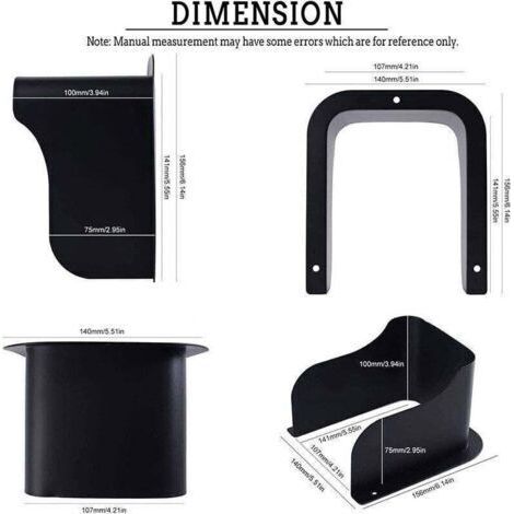 Boîte,De,Protection,Solaire,Pour,Sonnette,Extérieure,,Couvercle,métallique,étanche (1/4)