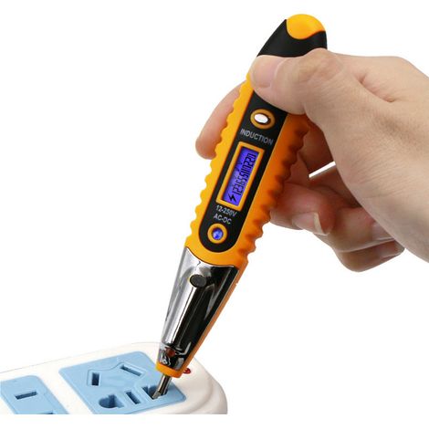 Stylo testeur électrique avec affichage LED, réponse rapide, testeur de tension inductif et lumière pour l'industrie (1/5)