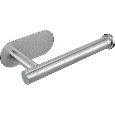 Support de Papier Toilette Auto-adhésif SUS304 - Acier Inoxydable Épais, Anti-Rouille, Installation sans Perçage - Pour Salle de Bain et Cuisine (Finition Brossée) (1/5)