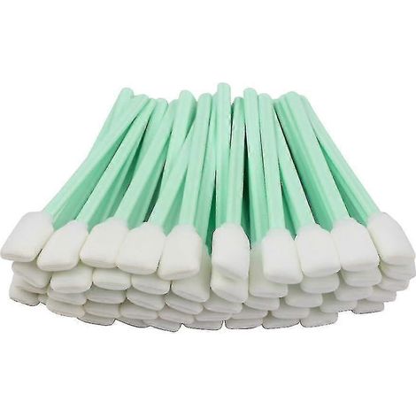 100 rechteckige Schaumstoff-Reinigungsstäbchen, 13 cm (5,1 Zoll) im Quadrat, für Roland-Solvent-Tintenstrahldrucker und optische Geräte