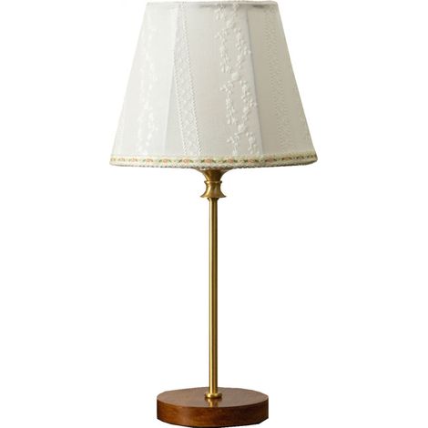 Lampe de chevet pour chambre à coucher, lampe de table créative blanche, interrupteur à bouton (variation d'intensité à trois couleurs) (1/3)