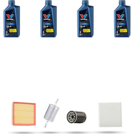 Kit tagliando 4 FILTRI e 4L OLIO compatibile con Audi A6 (C5) 1.8 92kw dal 1997 (1/5)