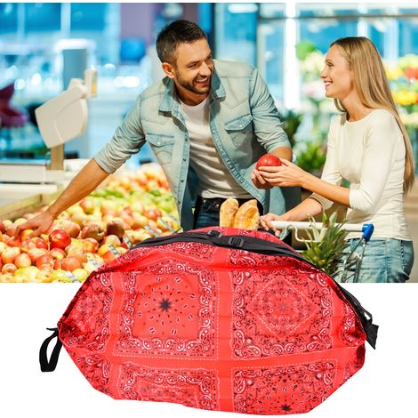 Sac de voyage pliable en polyester grande capacité, style japonais, étanche et à bandoulière (rouge) (1/5)