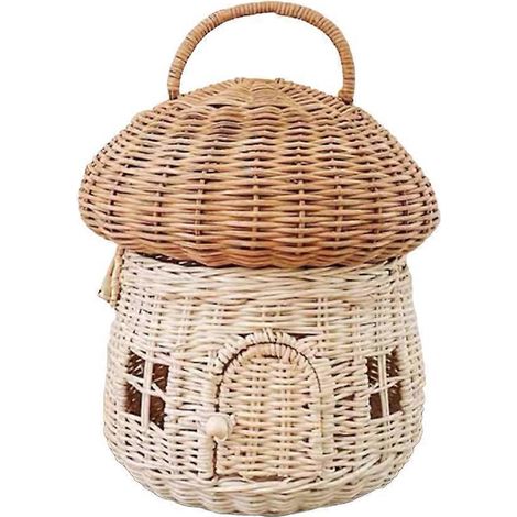 In Rattan-Gewebetaschen lassen sich Kleidung, Bücher, Zeitschriften, Lebensmittel, Kosmetikflaschen und Snacks aufbewahren.