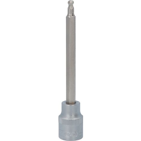 3/8" Bit-Stecknuss Innensechskant mit Kugelkopf, lang, 4mm (1/5)