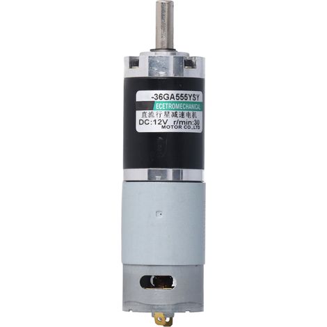 Moteur micro-engrené DC 12V CW CCW, 30 tr/min, 15W, 0.15A, cuivre, faible vitesse pour dispositifs industriels (1/5)
