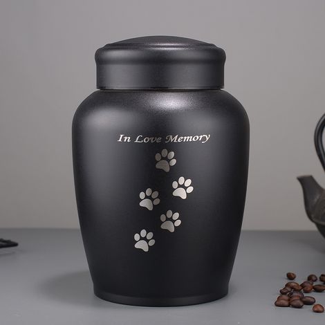 Ceniza de lujo - Ceniza para cremación - Única - Apta para cenizas de mascotas o humanas - Ceniza para cremación - Mini ceniza - Ceniza decorativa - Negra