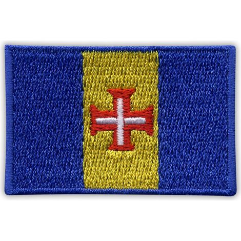 Aufnäher mit der Flagge von Madeira – 5 cm – Magnetische Rückseite – Gestickter Aufnäher/Abzeichen/Emblem