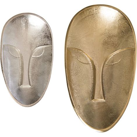 Amadeus - Set de 2 coupelles Visage or et argent (1/3)